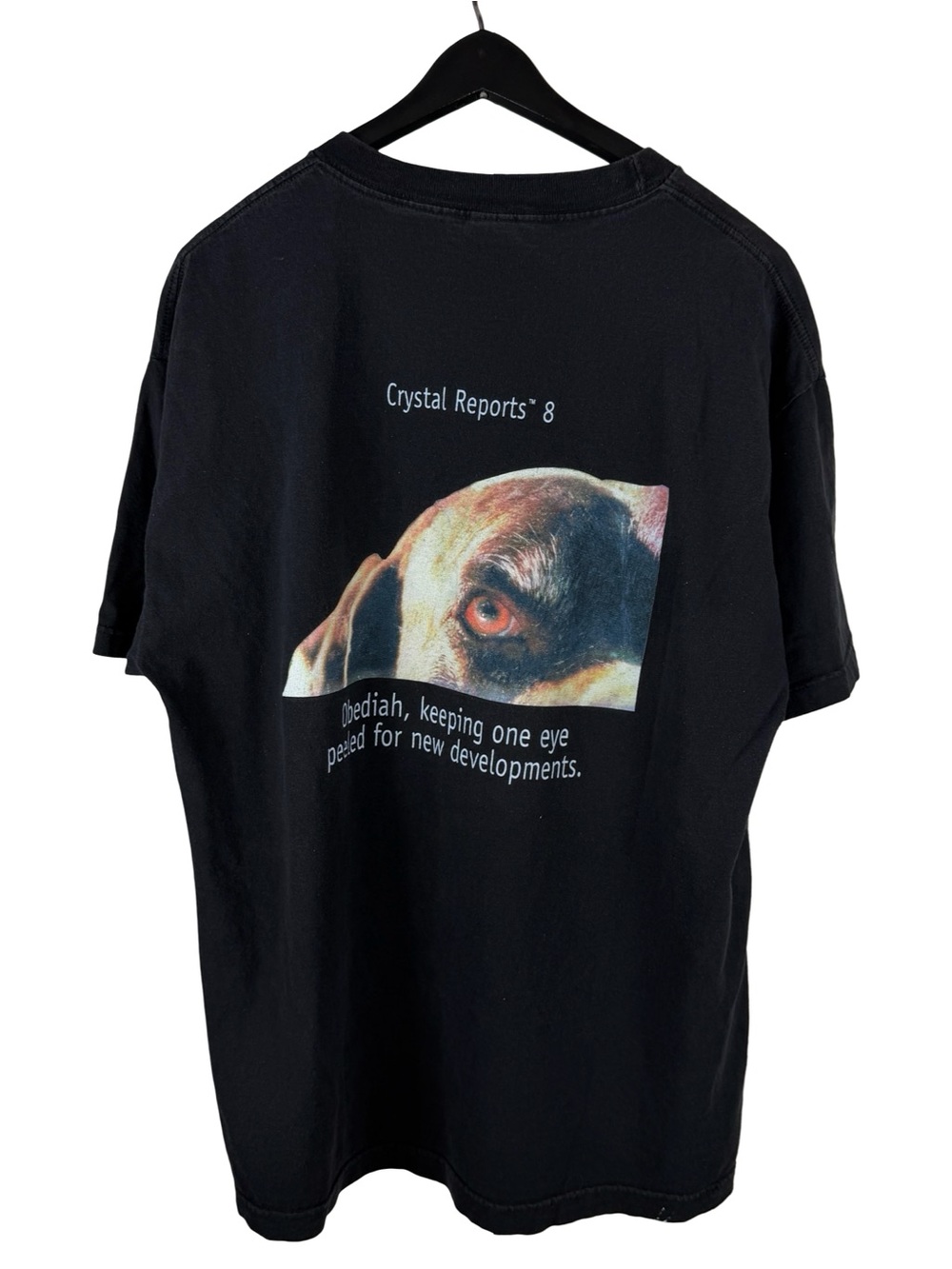 Vintage 90s Seagate Software Crystal Reports Tech Promo Graphic Shirt Size XL